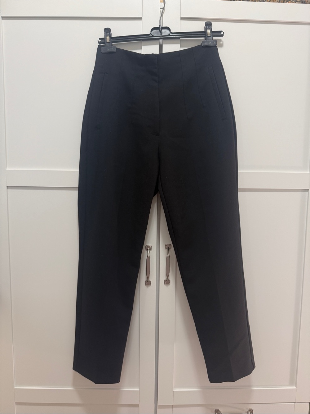 Zara Black High Rise Ankle Pants Size M